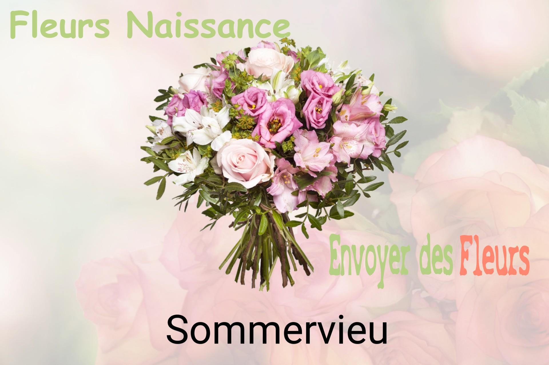 Bouquet de fleurs de naissance livré à Sommervieu